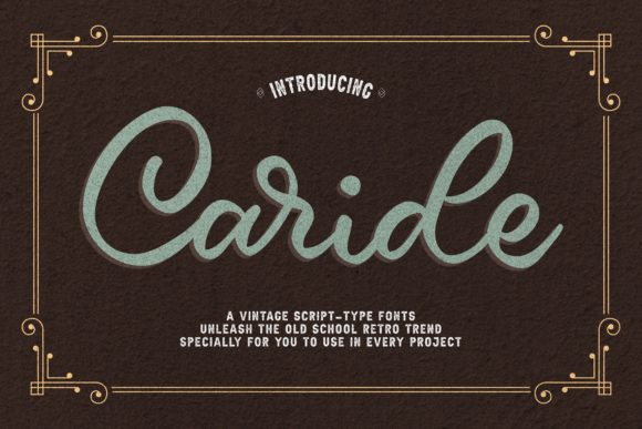 Caride Font: Elevate Your Handmade Designs