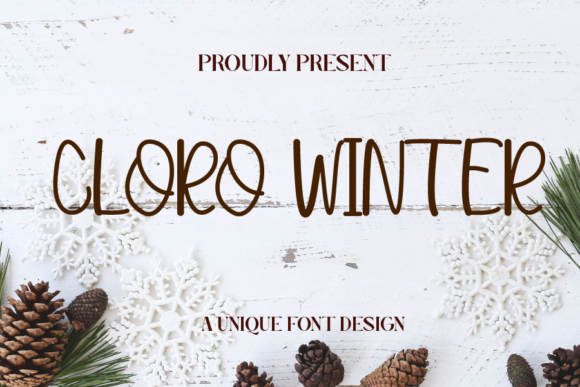 Cloro Winter: A Quirky Handwritten Font for Crafters