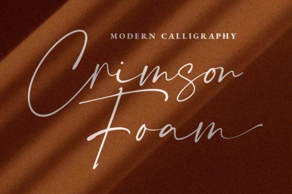 Crimson Foam: An Elegant Handwritten Font for Branding