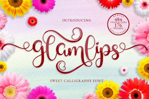 Glamlips: A Handwritten Font for Elegant Branding