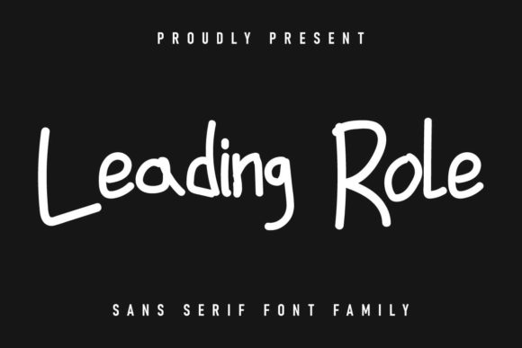 Leading Role Font: Authentic Handwritten Charm