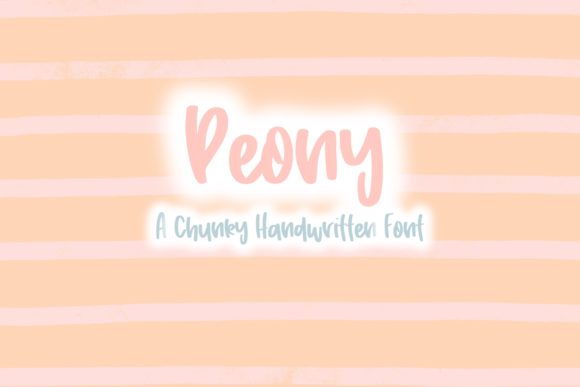 Peony Font: A Joyful Typeface for Branding