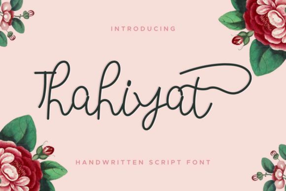 Thahiyat: The Handwritten Font That Elevates Brand Identity