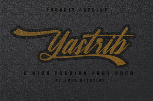Yastrib Font: Elegant Script for Handmade Labels